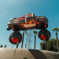 NEUARRMA ARA4437T1QUAKE 4S DSC 1:8 4X4 RTR Brushless Monster Truck Schwarz/Rot