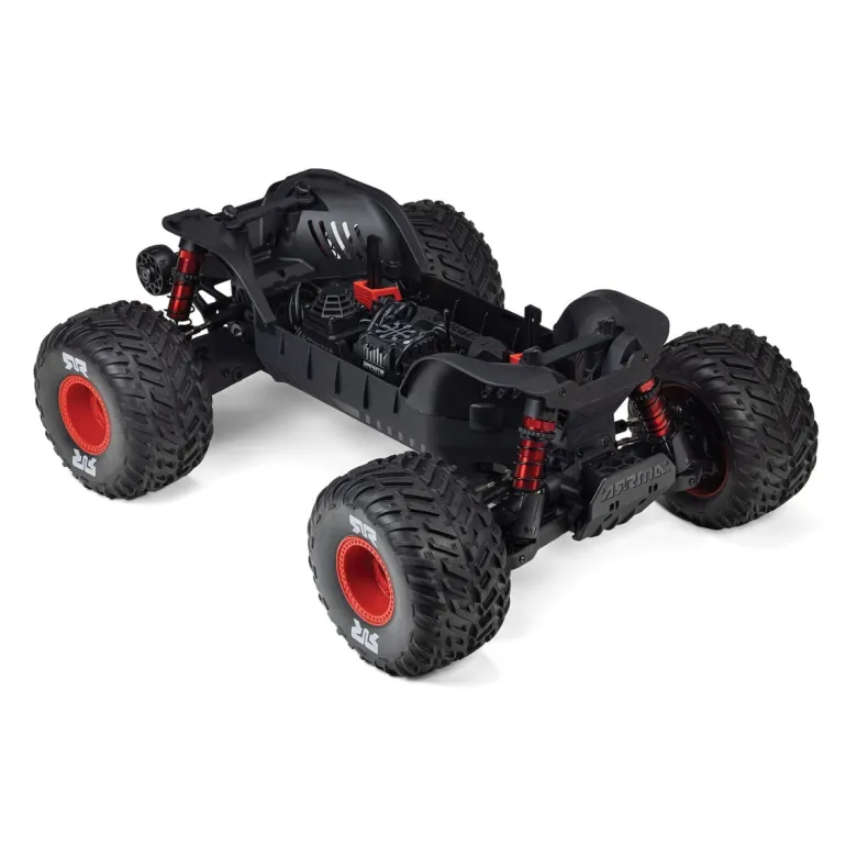 NEUARRMA ARA4437T1QUAKE 4S DSC 1:8 4X4 RTR Brushless Monster Truck Schwarz/Rot