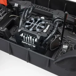 NEUARRMA ARA4437T1QUAKE 4S DSC 1:8 4X4 RTR Brushless Monster Truck Schwarz/Rot