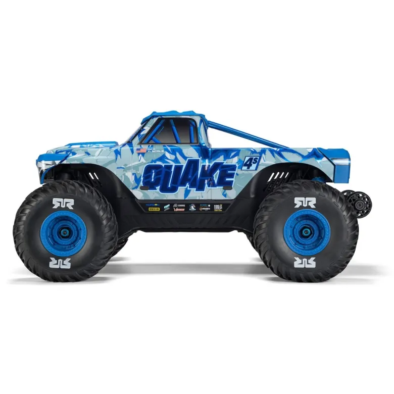 NEUARRMA ARA4437T2QUAKE 4S DSC 1:8 4X4 RTR Brushless Monster Truck Weiß/Blau