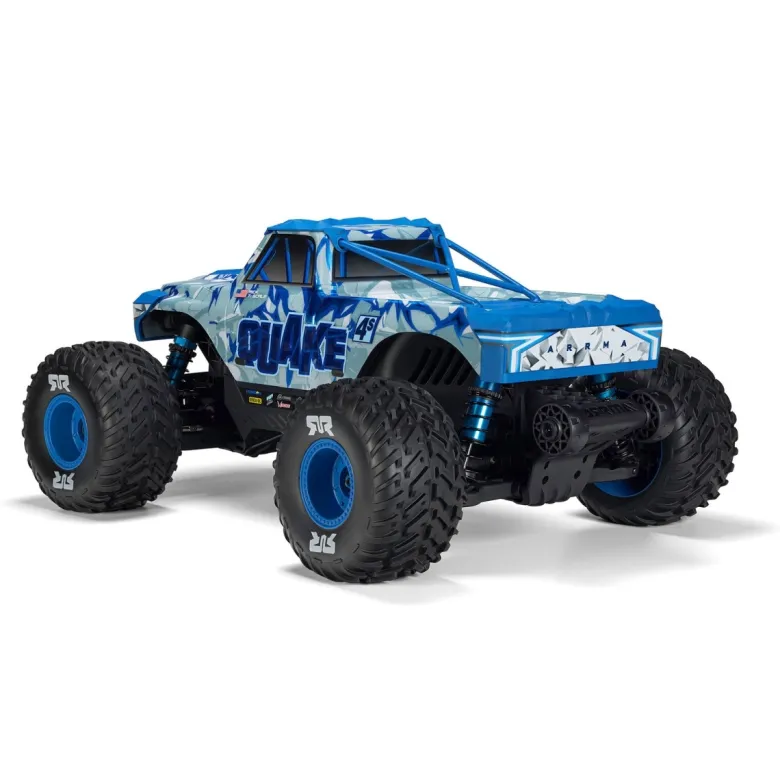 NEUARRMA ARA4437T2QUAKE 4S DSC 1:8 4X4 RTR Brushless Monster Truck Weiß/Blau