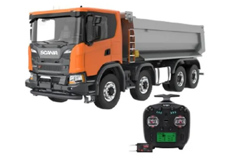 NEUFm-electrics FM_G5408x8-orScania G540 8x8 Hydraulikkipper 1:14 RTR, orange