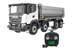 NEUFm-electrics FM_G5408x8-weScania G540 8x8 Hydraulikkipper 1:14 RTR, weiß