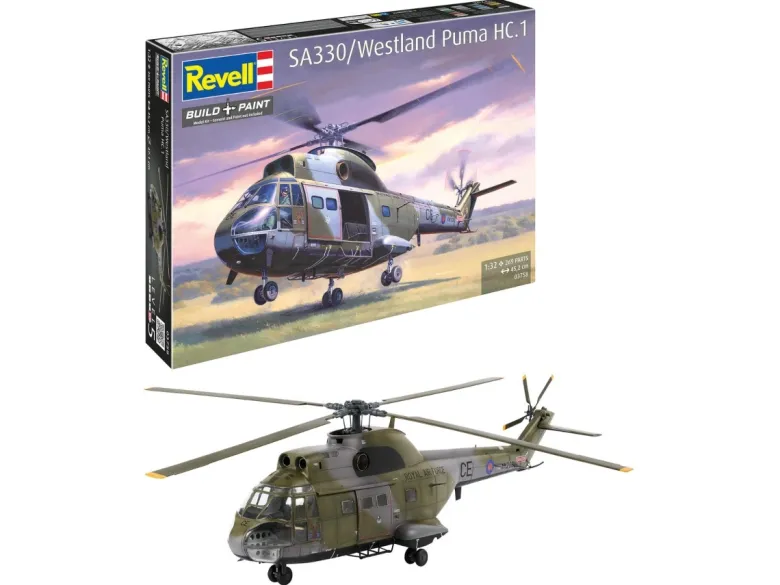 NEURevell 03758SA 330/Westland Puma HC.1, Modellbausatz 1:32