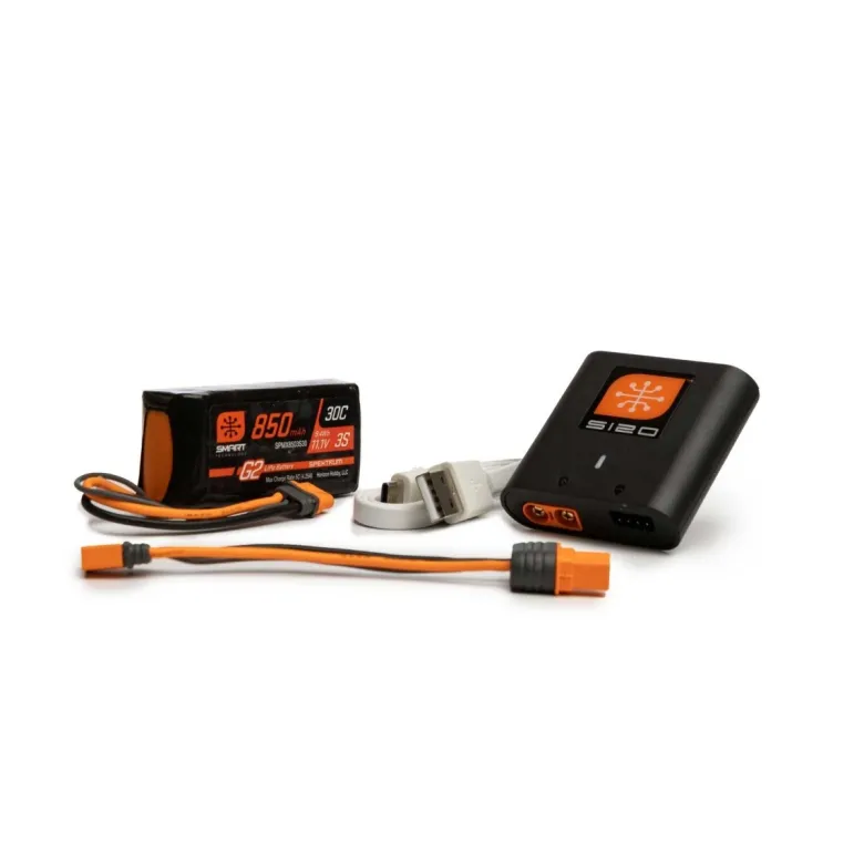 NEUSpektrum SPMXPSA100Smart Powerstage Air Bundle: 850mAh 3S G2 LiPo & S120 Lader