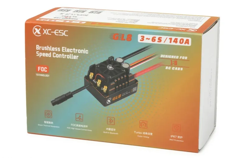 NEUXC ESC XC-GL8FOC Crawler Regler GL8 G2 - 140A - 3-6S Bluetooth 1:7 / 1:8 Sensored