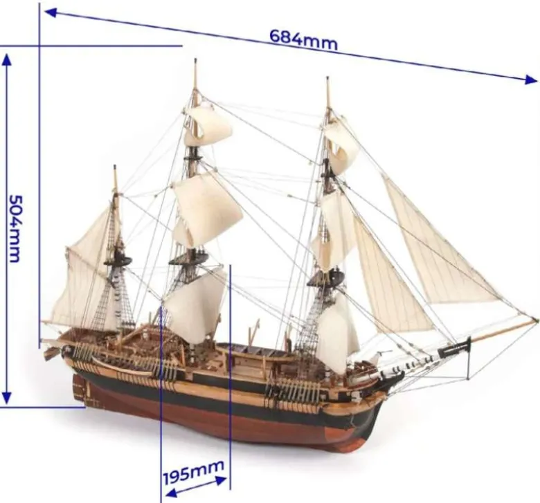 OcCre OC12009HMS Erebus Bausatz 1:75