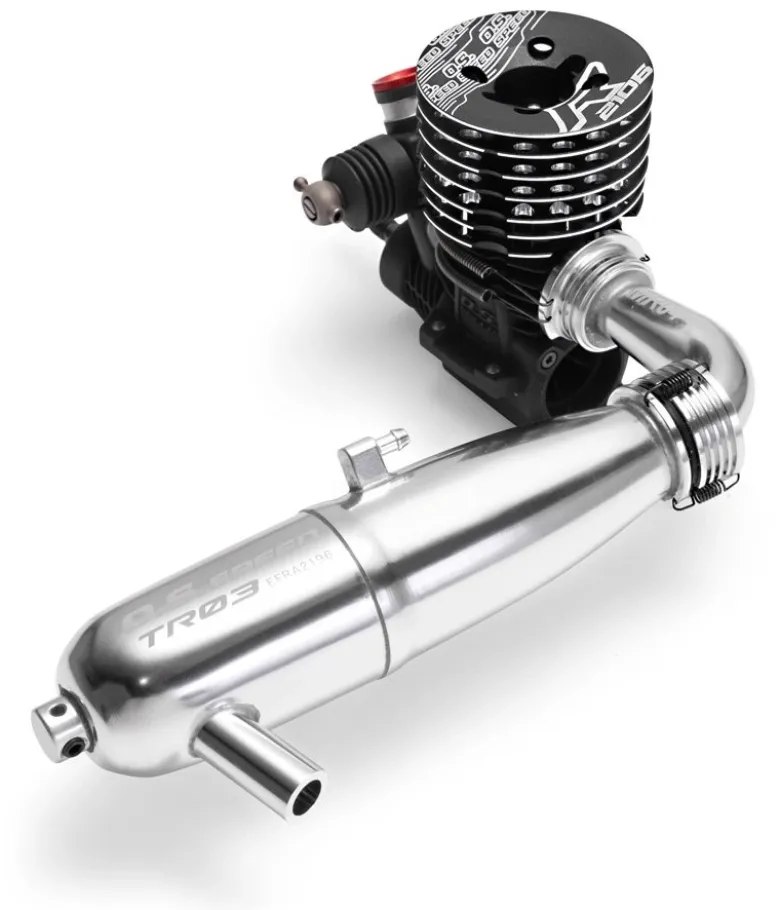 OS Engines OS1EY03O.S.SPEED R2106 On-Road Racing Motor mit Auspuff Combo V2