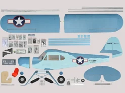 Phoenix Model PH221Navy Piper J3 Cub GP/EP ARF - 230cm