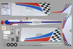 Phoenix Model PH066Tiger 3 GP/EP ARF - 180 cm / 71''