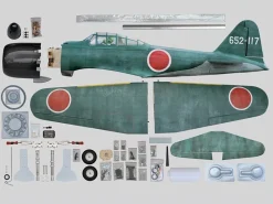 Phoenix Model PH223Zero A6M GP/EP ARF - 140 cm mit elektrischen Einziehfahrwerk