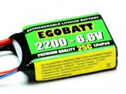 Pichler C8350EGOBATT LiFePO4 2200mAh - 6.6V (25C) Empfängerakku