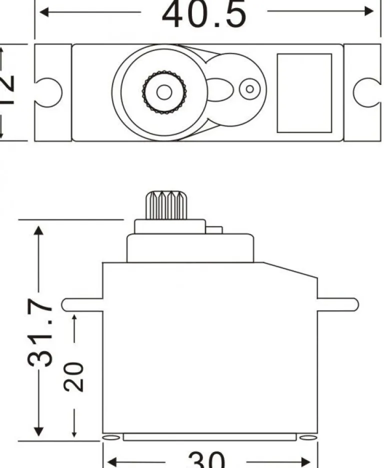 Pichler C5638MASTER Midi 12mm Digital Servo DS3012 MG, 3kg