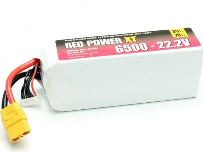 Pichler 15446LiPo Akku Red Power XT 6S 6500mAh 25C/50C 22,2V, XT90