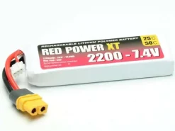 Pichler 15418LiPo Akku Red Power XT 2S 2200mAh 25C/50C 7,4V, XT60