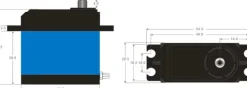 Power HD HD-LW30MGLW-30MG Standard Digital Servo 30kg/7,2V wasserdicht