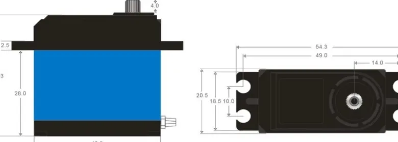 Power HD HD-LW30MGLW-30MG Standard Digital Servo 30kg/7,2V wasserdicht