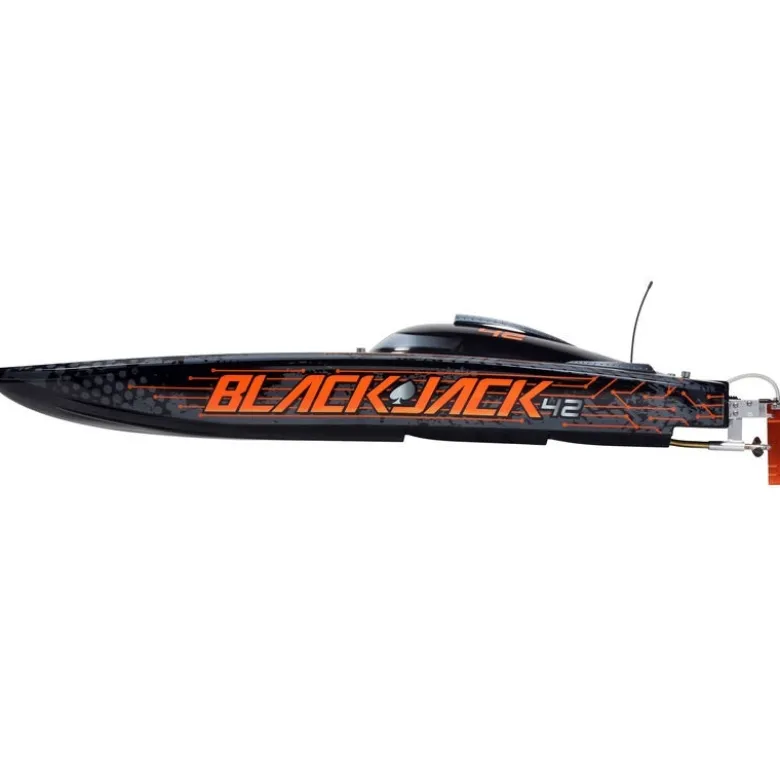 Pro Boat PRB08043T1Blackjack 42'' 8S Brushless Catamaran RTR: Schwarz/Orange