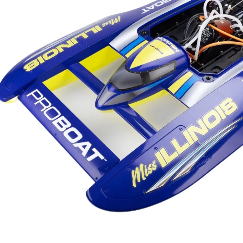 Pro Boat PRB-2072T1Miss Illinois U-34 34'' Unlimited Hydro Rennboot RTR Brushless - blau, für 8S Lipo +100km/H