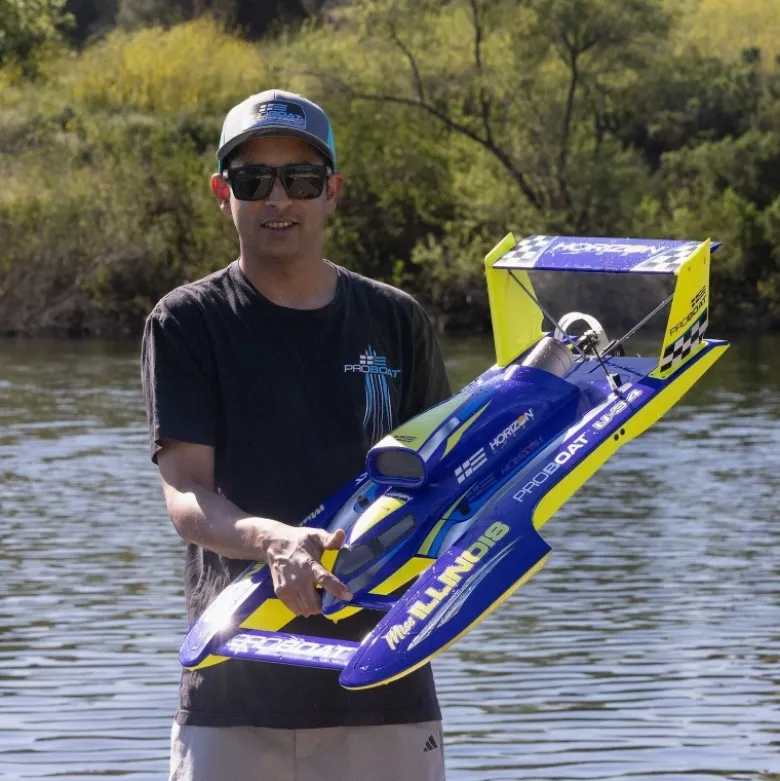 Pro Boat PRB-2072T1Miss Illinois U-34 34'' Unlimited Hydro Rennboot RTR Brushless - blau, für 8S Lipo +100km/H