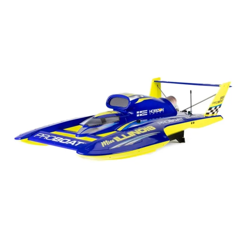 Pro Boat PRB-2072T1Miss Illinois U-34 34'' Unlimited Hydro Rennboot RTR Brushless - blau, für 8S Lipo +100km/H