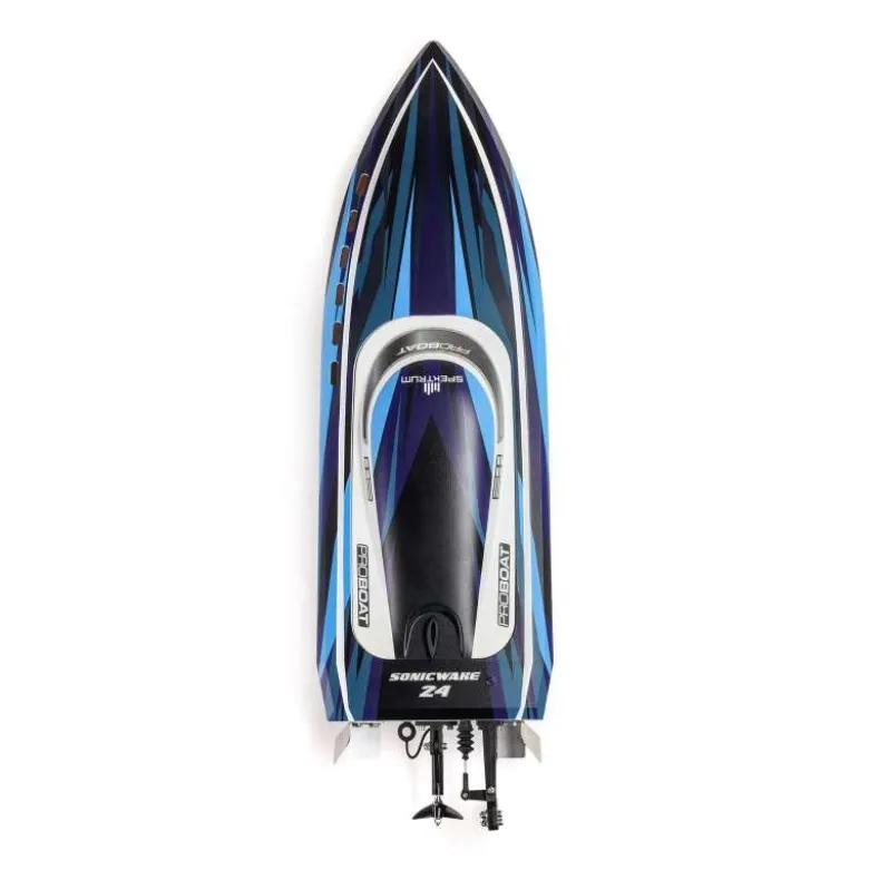 Pro Boat PRB-1992T2Sonicwake 24" Self-Righting Brushless Deep-V RTR, blau inkl. Akku & Ladegerät