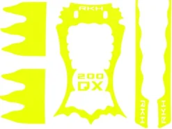RAKON HELI 200QXSK-YSticker Skin for CNC Advanced Upgrade Kit (Yellow) 200QX