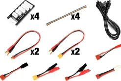 RC PLUS RC-CHA-210Cube 100 4fach Ladegerät AC/DC 4x 100 Watt Lipo