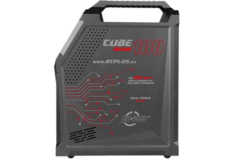 RC PLUS RC-CHA-210Cube 100 4fach Ladegerät AC/DC 4x 100 Watt Lipo