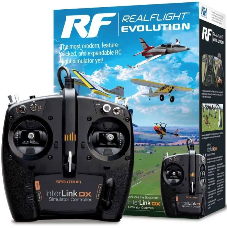 Real Flight RFL2000RealFlight Evolution Flugsimulator mit Interlink Controller