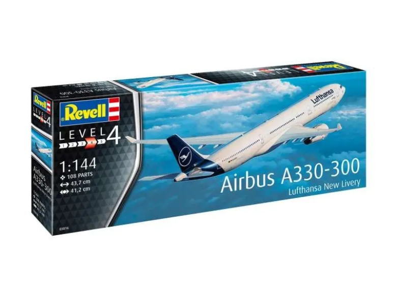 Revell 03816Airbus A330-300 - Lufthansa 'New Livery' Modellbausatz 1:144