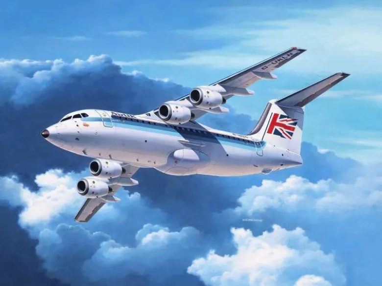 Revell 63791BAe 146-200 'AirUK' Modellbausatz 1:144 mit Basiszubehör