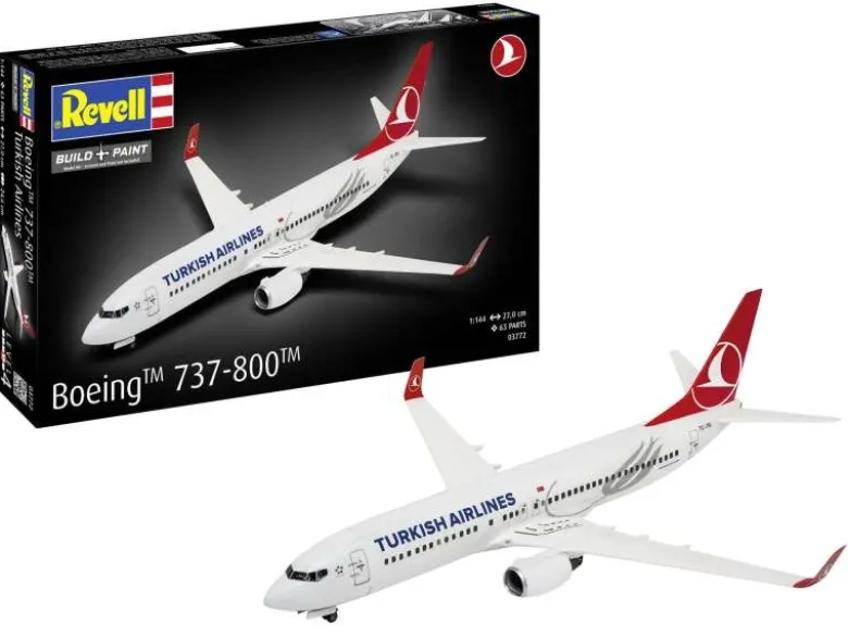 Revell 03772Boeing 737-800 'Turkish Airlines', Modellbausatz 1:144