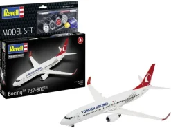 Revell 63772Boeing 737-800 'Turkish Airlines', Modellbausatz 1:144 inkl. Pinsel, Farben und Kleber