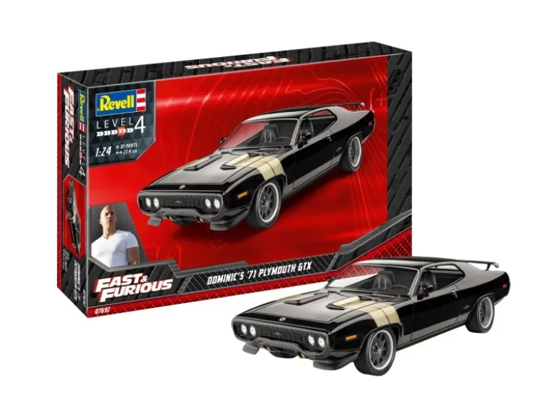 Revell 07692Fast & Furious - Dominic's 1971 Plymouth GTX Bausatz 1:24