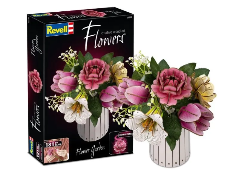 Revell 00632'Flower Garden' Holzblumen Bausatz
