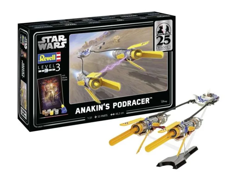 Revell 05639Geschenkset Anakin's Podracer: EP1 25th Anniv., Bausatz 1:31
