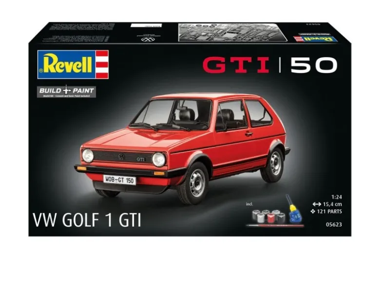 Revell 05623Geschenkset '50 Jahre VW Golf 1 GTi', Modellbausatz 1:24