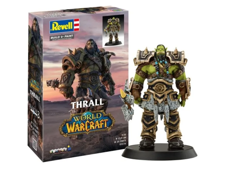 Revell 03516Geschenkset World of Warcraft 'Thrall' Modellbausatz 1:16 inkl. Basiszubehör