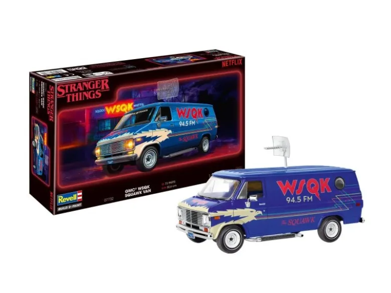 Revell 07732GMC WSQK Squawk Van 'Stranger Things', Modellbausatz 1:25