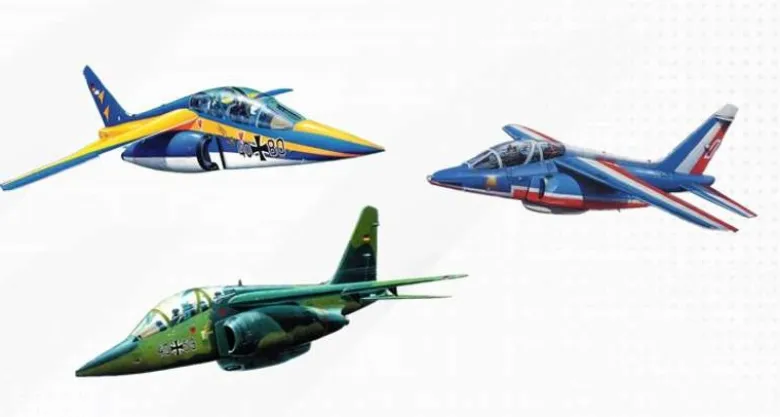 Revell 0381050 Jahre Jubiläum ' Alpha Jet ' Baustaz 1:144