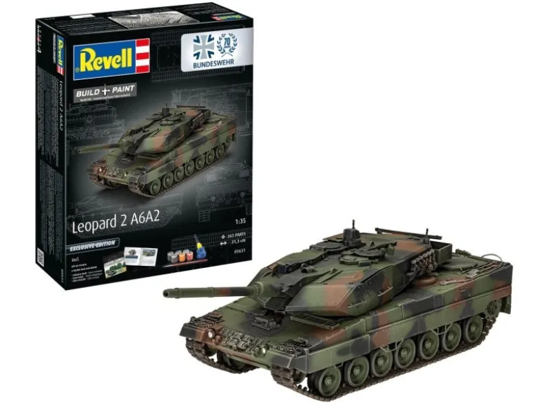 Revell 05631Leopard 2A6MA2 Exclusive Edi Revell Modellbausatz mit Basiszubehör