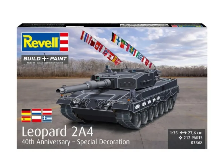 Revell 03368Leopard 2A4 - Sonderausführung zum 40-jährigen Jubiläum Modellbausatz 1:35