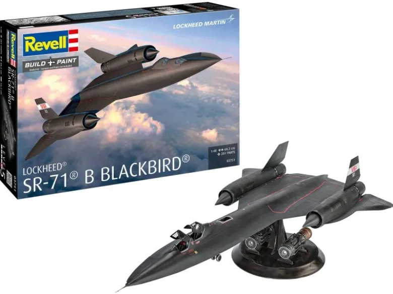 Revell 03751Lockheed SR-71B Blackbird, Bausatz 1:48