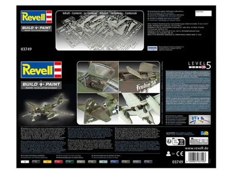 Revell 03749Messerschmitt Me262A-1a/U4 Flugzeug Bausatz 1:32