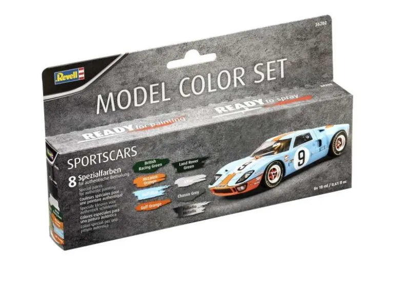 Revell 36202Model Color Set 'Sportscar' (8x 18ml)
