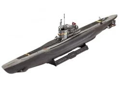 Revell 65154Model Set German Submarine Type VII C/41 1:350 Bausatz 3 Farben, Klebstoff und Pinsel inklusive
