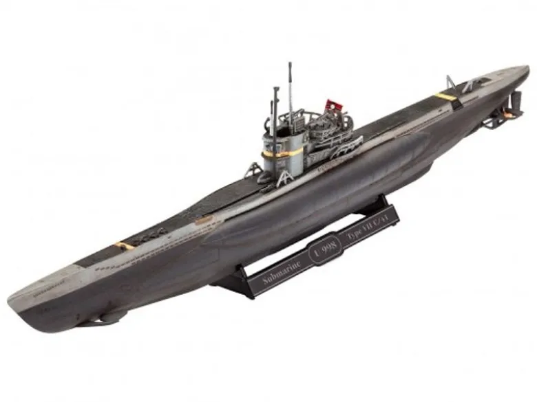Revell 65154Model Set German Submarine Type VII C/41 1:350 Bausatz 3 Farben, Klebstoff und Pinsel inklusive