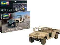Revell 63366Model Set HMMWV M109 7A2, Modellbausatz 1:35 inkl. Farben, Pinsel und Kleber