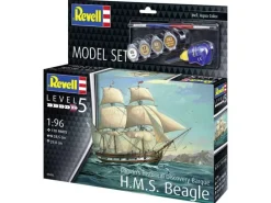 Revell 65458Model Set H.M.S. Beagle, Bausatz 1:96 inkl. Farben, Pinsel und Kleber